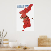 North Korea Propaganda Poster Korean Unification ポスター (キッチン)