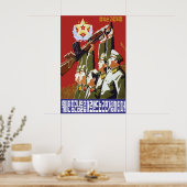 North Korea Propaganda Poster Let's become a ポスター (キッチン)