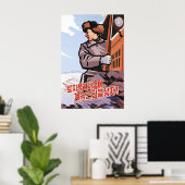 North Korea Propaganda Poster Let's continue to ポスター (ホームオフィス)
