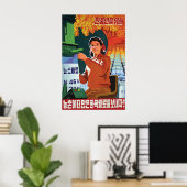 North Korea Propaganda Poster Let's finish the ポスター (ホームオフィス)