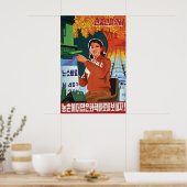 North Korea Propaganda Poster Let's finish the ポスター (キッチン)