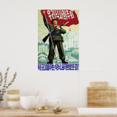 North Korea Propaganda Poster Let's make this year ポスター (キッチン)