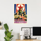 North Korea Propaganda Poster The sovereignty and ポスター (ホームオフィス)