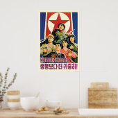 North Korea Propaganda Poster The sovereignty and ポスター (キッチン)