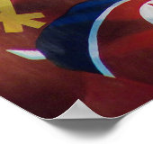 North Korean Kim il Sung Propaganda Poster ポスター (角)