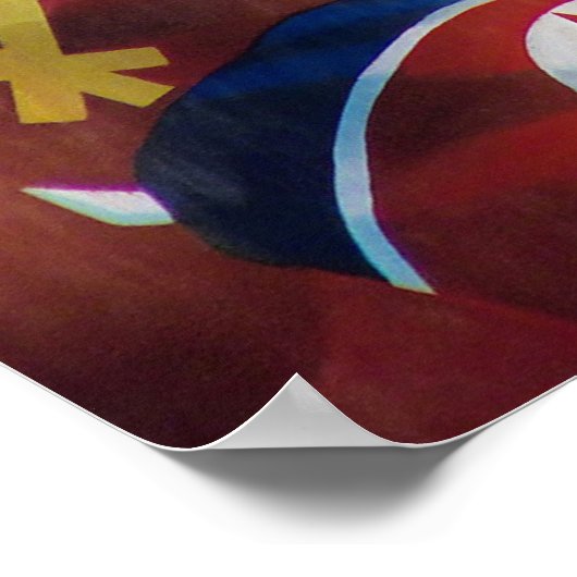 North Korean Kim il Sung Propaganda Poster ポスター (角)