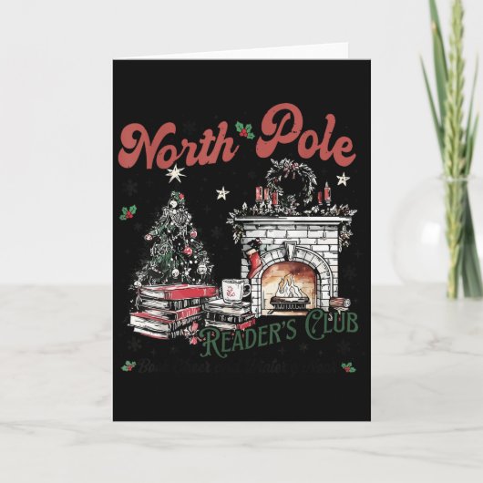 North Le Book Club Book Lover Bookish Bookworm Chr カード (正面)