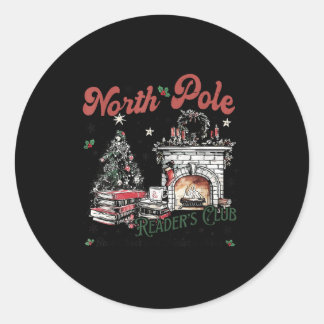 North Le Book Club Book Lover Bookish Bookworm Chr ラウンドシール