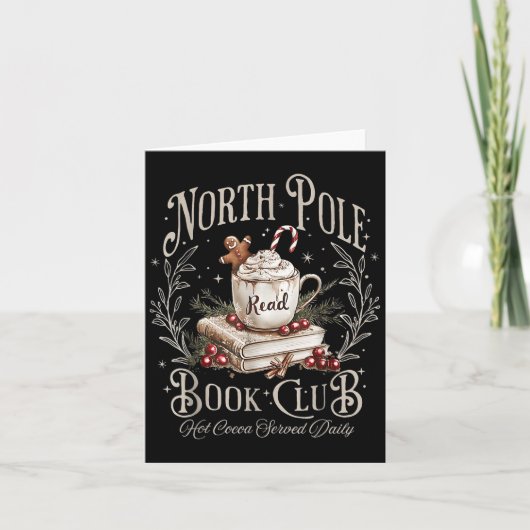 North Le Book Club Christmas Bookish Xmas Books Lo カード (正面)