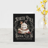North Le Book Club Christmas Bookish Xmas Books Lo カード (黄色い花)