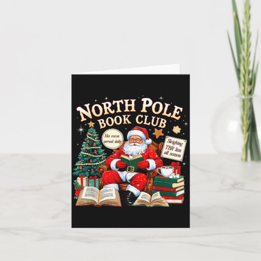 North Le Book Club Cozy Christmas Reading Gift  カード (正面)