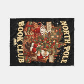 North Le Book Club Cozy Christmas Reading Gift  フリースブランケット (正面(横))