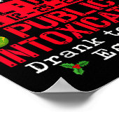 North Le Correctional Public Intoxication Eggnog C ポスター (角)