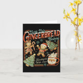 North Le Gingerbread Bakery Christmas  カード (黄色い花)