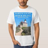North Light house, Block Island RI Tシャツ (正面)