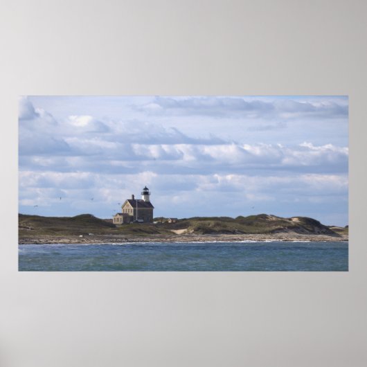 North Light Lighthouse Block Island Poster ポスター (正面)