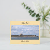 North Light Lighthouse Rhode Island Postcard ポストカード (スタンド正面)
