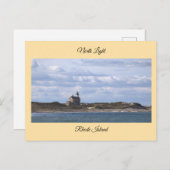 North Light Lighthouse Rhode Island Postcard ポストカード (正面/裏面)