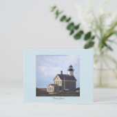 North Light Lighthouse Rhode Island Postcard  ポストカード (スタンド正面)
