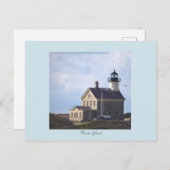 North Light Lighthouse Rhode Island Postcard  ポストカード (正面/裏面)
