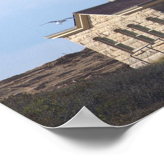 North Light Lighthouse Rhode Island Poster ポスター (角)