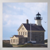 North Light Lighthouse Rhode Island Poster ポスター (正面)