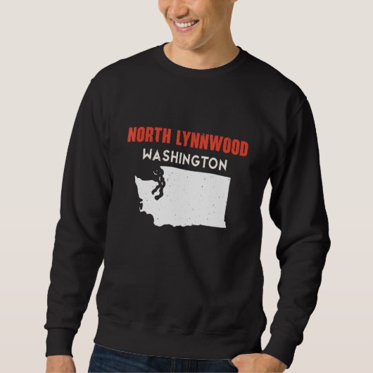 North Lynnwood Washington USA State America Travel スウェットシャツ (正面)