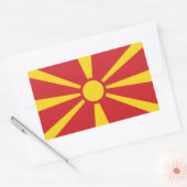 North Macedonia 長方形シール (封筒)