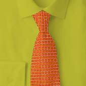 North Macedonia Flag Brick Pattern ネクタイ