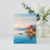 North Macedonia Lake Ohrid Travel ポストカード (スタンド正面)