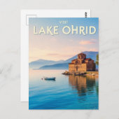 North Macedonia Lake Ohrid Travel ポストカード (正面/裏面)