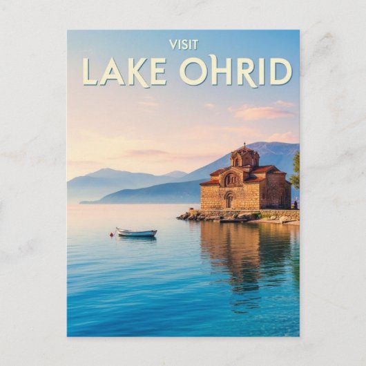 North Macedonia Lake Ohrid Travel ポストカード (正面)