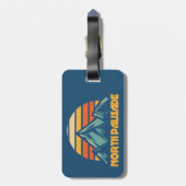 North Palisade California Retro Turquoise ラゲッジタグ (裏面縦)