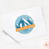 North Palisade California Stars Moon スクエアシール (封筒)