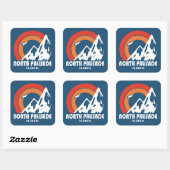 North Palisade California Sun Eagle スクエアシール (シート)