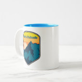 North Palisade California Sunrise ツートーンマグカップ (正面左)