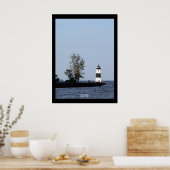 North Pier Light house, Presque Isle, PA Poster ポスター (キッチン)