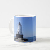 North Pierhead Lighthouse, Ludington, MI  コーヒーマグカップ (正面左)