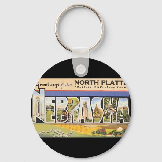 North Platte Nebraska_ヴィンテージ キーホルダー (正面)