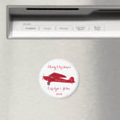 North Pole Airplane Christmas Magnet マグネット (インサイチュ (食洗機))