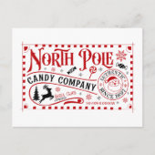 North Pole candy company シーズンポストカード (正面)