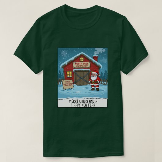 North Pole Cartoon Funny Tシャツ (デザイン正面)