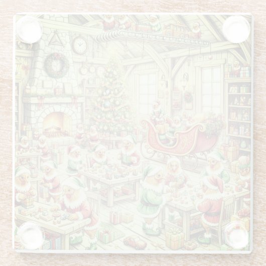 North Pole Chickens, Glass Coaster ガラスコースター (裏面)