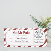 North Pole Christmas Gift Voucher Nice List Ticket (スタンド正面)