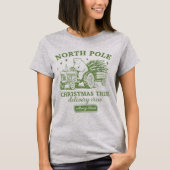 North Pole Christmas Tree Delivery Crew Group Tシャツ (正面)