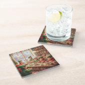 North Pole Confectionary ガラスコースター (アングル)