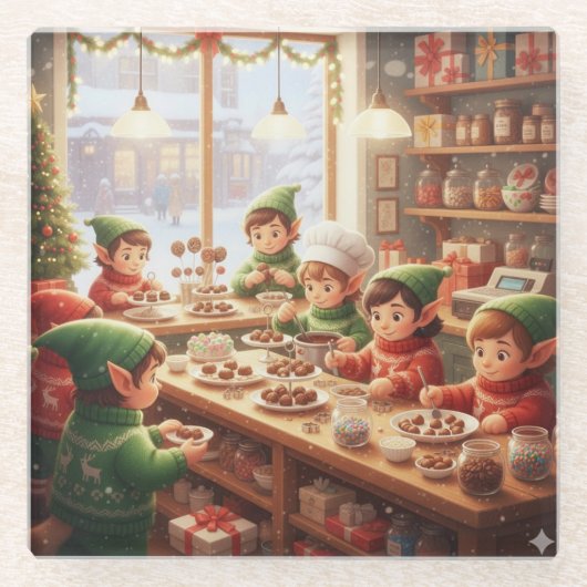 North Pole Confectionary ガラスコースター (正面)
