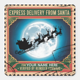 North Pole Delivery Stamp スクエアシール