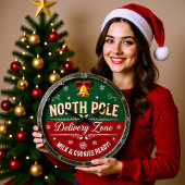 North Pole Delivery Zone ラージ壁時計