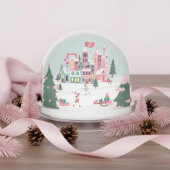 North Pole Elf Workshop Santa Pink Village Photo